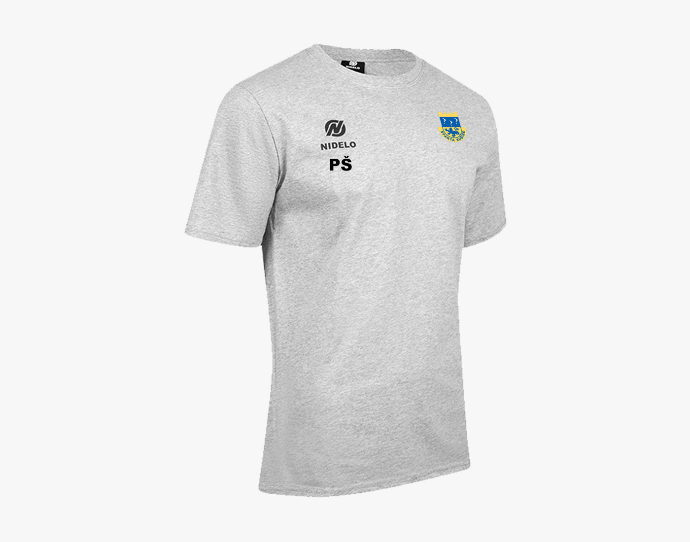 Sportovní tričko Core line šedá - logo a iniciály