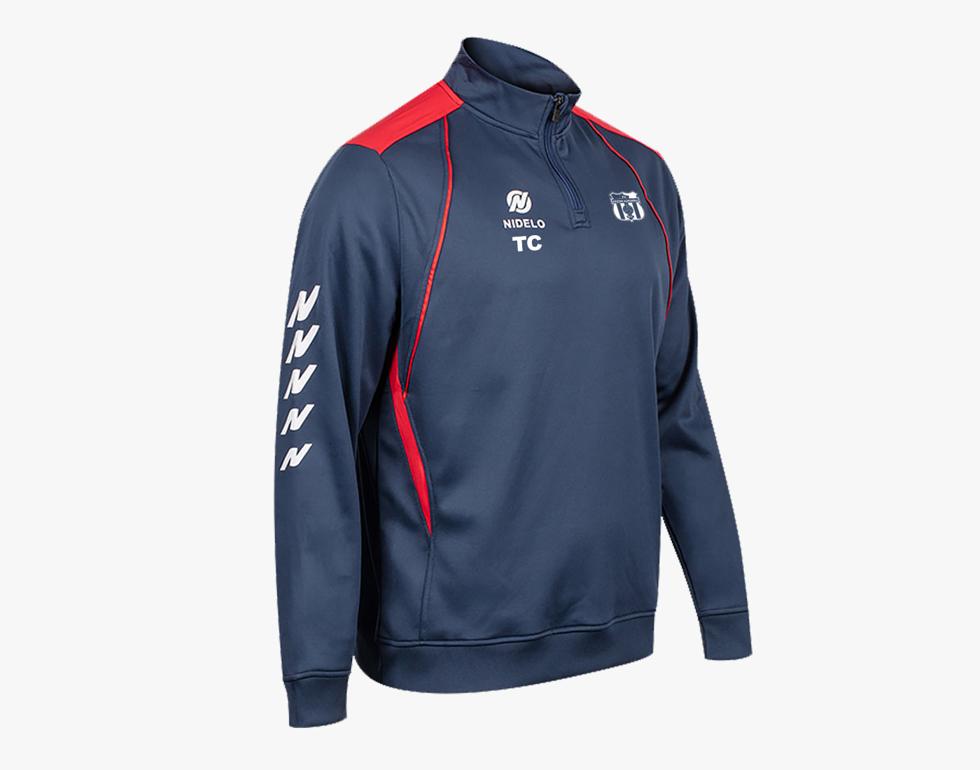 Tréninková mikina NIDELO Training 1/2 zip jacket Elliant tmavě modrá
