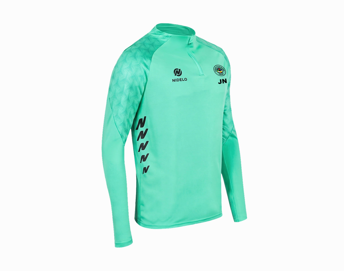 Tréninková mikina 1/2 zip Nantes tyrkysová