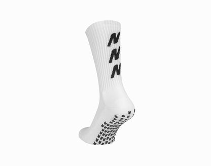 Fotbalové ponožky Dynamic Grip bílá