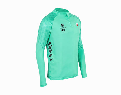 Tréninková mikina 1/2 zip Nantes tyrkysová