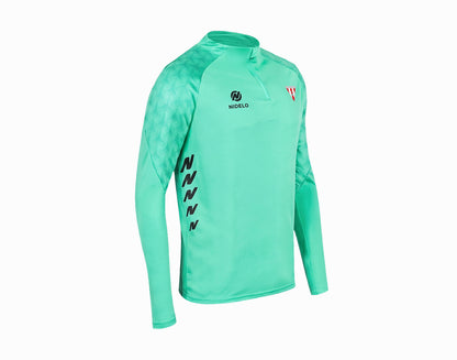 Tréninková mikina 1/2 zip Nantes tyrkysová