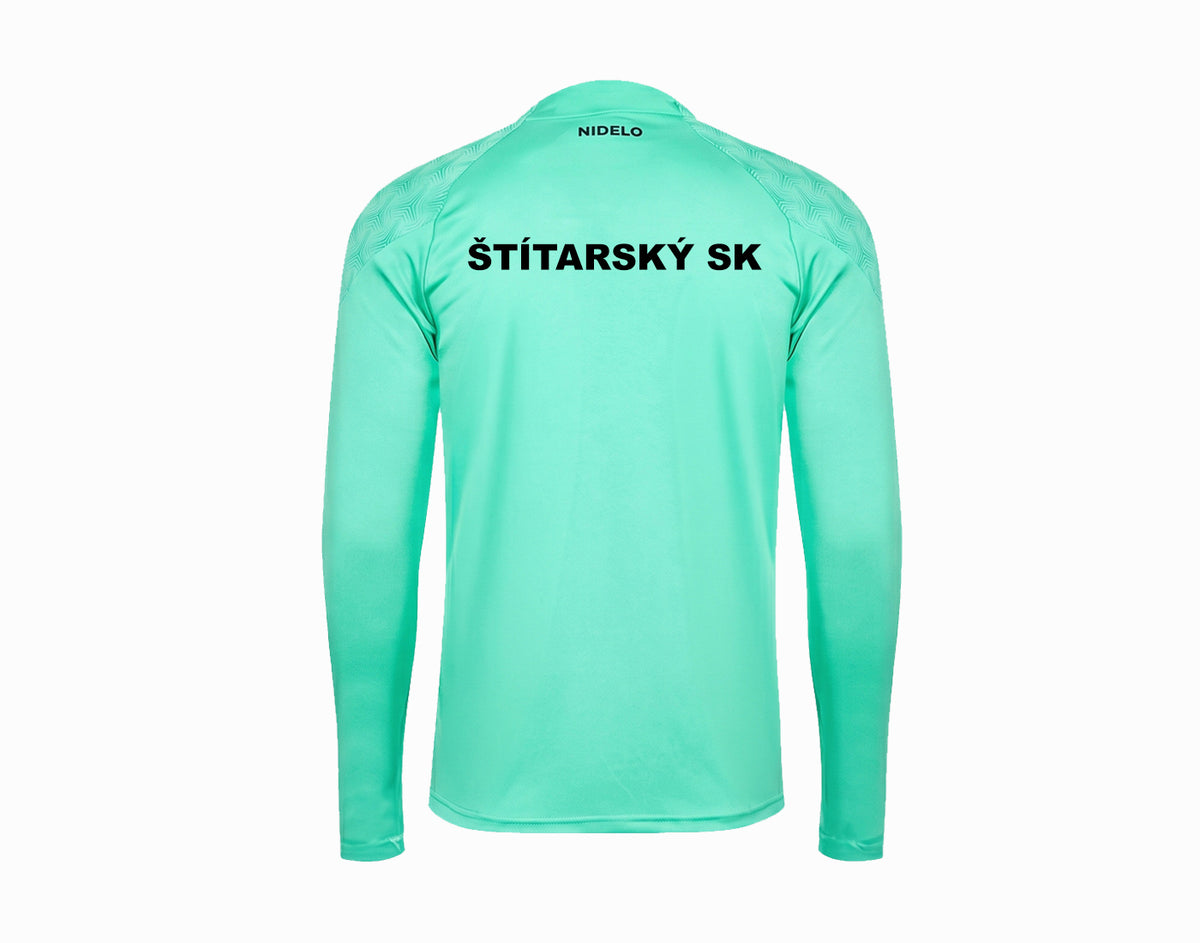 Tréninková mikina 1/2 zip Nantes tyrkysová