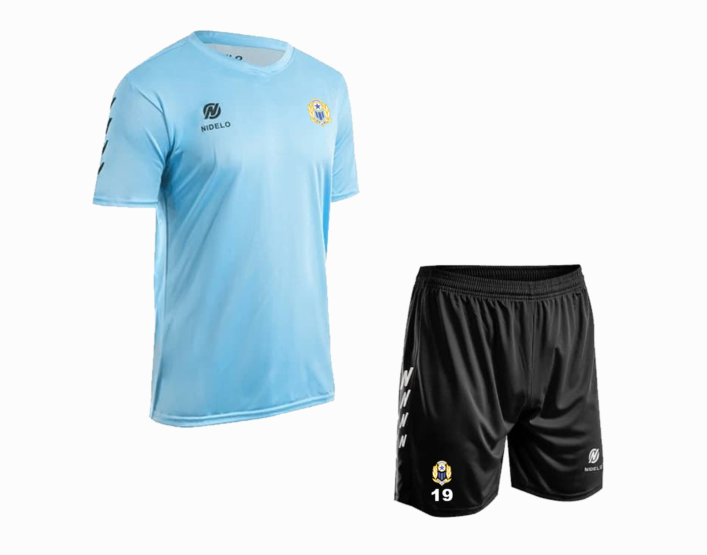 Hráčský set Nantes světle modrá / černá